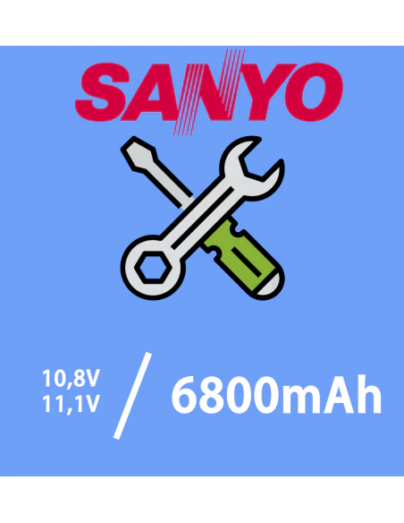 Régénération baterii do laptopa Acer na ogniwach Sanyo 10,8V 3400mAh