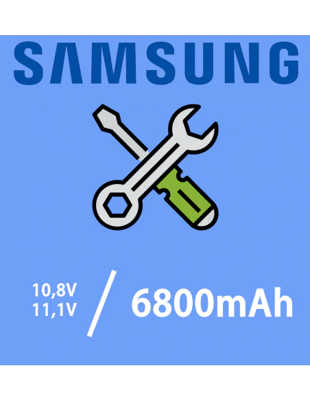 Régénération baterii do laptopa Clevo na ogniwach Samsung 10,8V 3400mAh