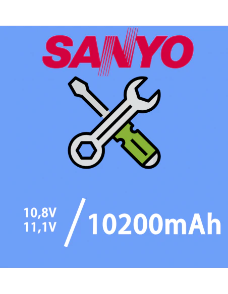 Regenerace baterii do laptopa Toshiba na ogniwach Sanyo 10,8V 3400mAh