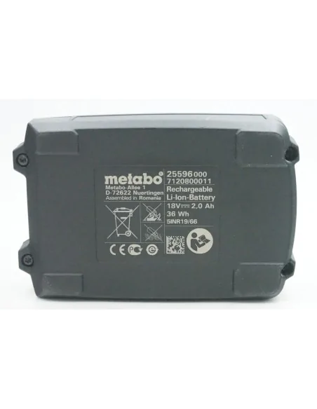 Batterie d'outils Metabo D-72622 18V 2.0Ah