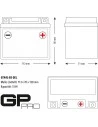 Baterie pro motocykly GP Pro 12V 5Ah GTX4L-BS