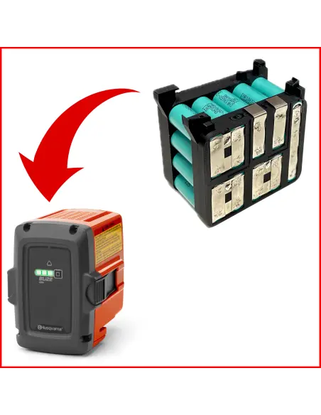 Conjunto de celdas Husqvarna BLi10 BLi20 BLi40 40V 4000 mAh