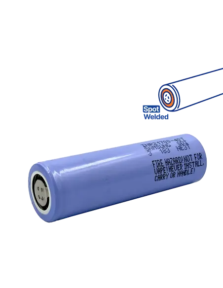 Samsung INR21700-40T Battery Cell 3.7V 4000mAh - Spot-Welded