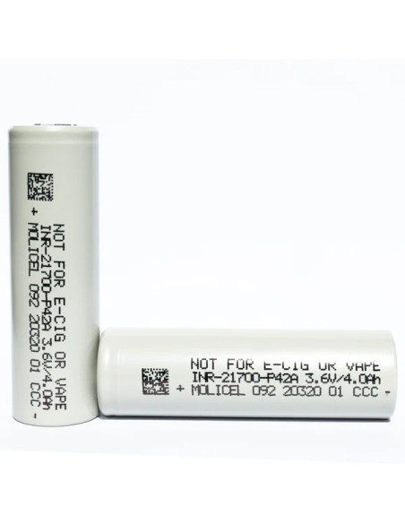 Cella Molicel INR21700-P42A 3,6V 4200 mAh saldata a punti