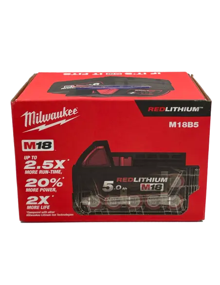 Origineel Milwaukee M18 B5 5,0 Ah 5000 mAh