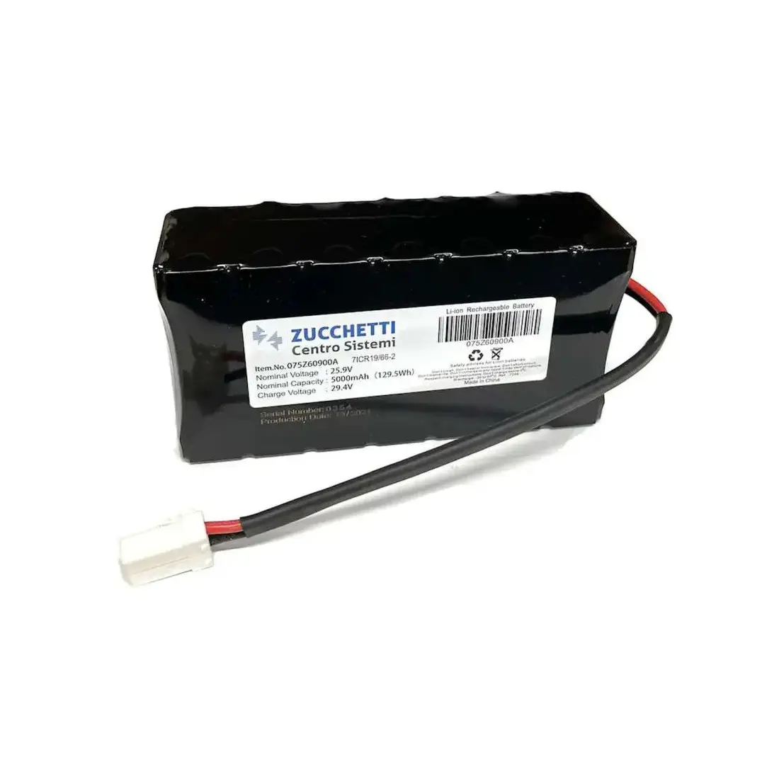Riparazione e rigenerazione batterie per Zucchetti 075Z60900A 25,9V li-ion