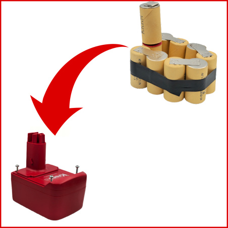 Cell pack Kress AB AP 12V 3,0Ah for battery rebuild