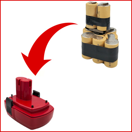 Cell pack Kress B12CD 12V 2,0Ah for battery rebuild