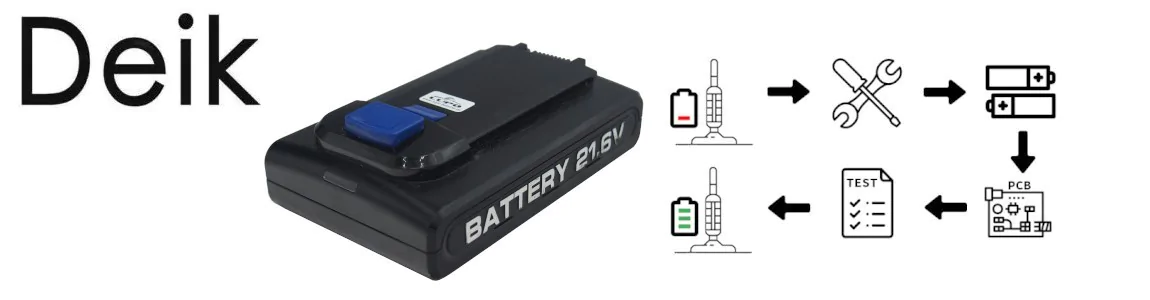 Batterijregeneratie voor Deik-stofzuigers