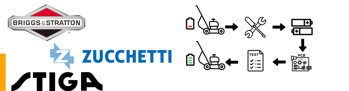 Akku-Regeneration für Rasenmäher batterien