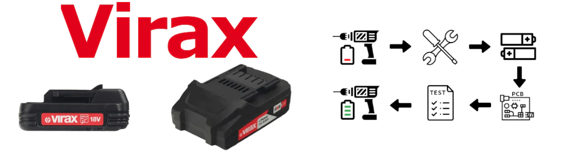 Regeneracja akumulatorów do elektronarzędzi Virax