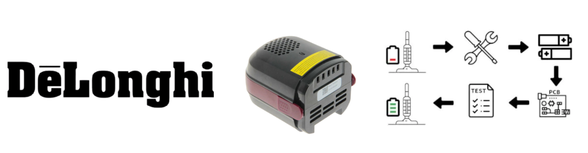 Rigenerazione batterie DeLonghi – veloce, sicura, con garanzia