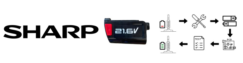 Regenerácia akumulátorov do vysávačov Sharp