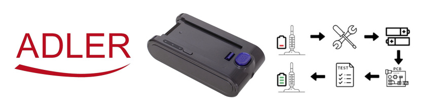 Regeneracja akumulatorów do odkurzaczy Adler